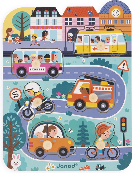 Janod knooppuzzel 6 stukjes