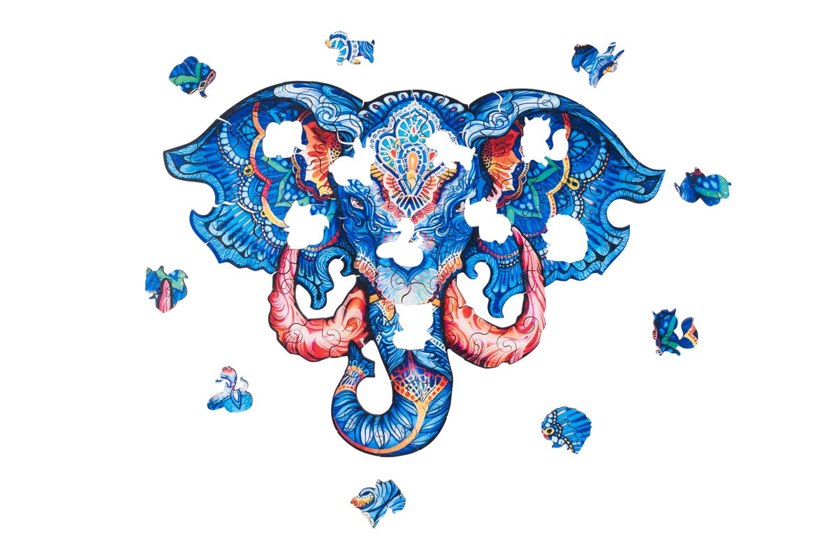 Puzzel-A3-Olifant-124-stukjes