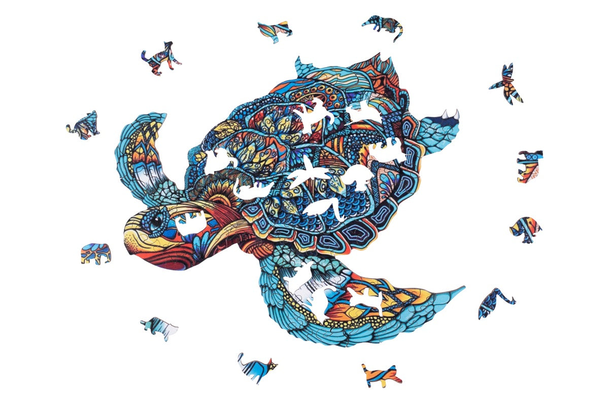 Puzzel-A3-Schildpad-208-stukjes