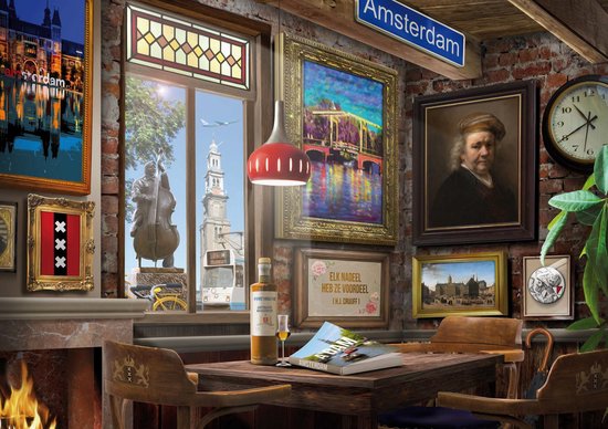 Puzzel - Amsterdams Café - 1000 stukjes