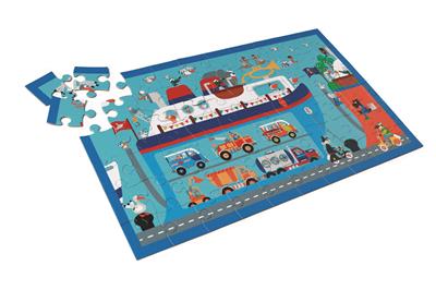 Scratch Puzzel -  Veerboot - 60 stukjes