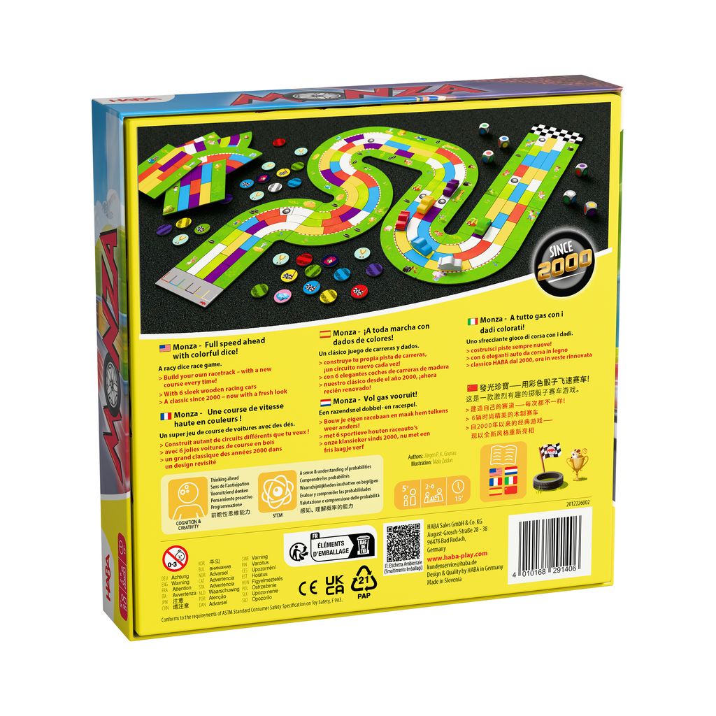 HABA Monza 2.0 – Race Dobbelspel Bordspel