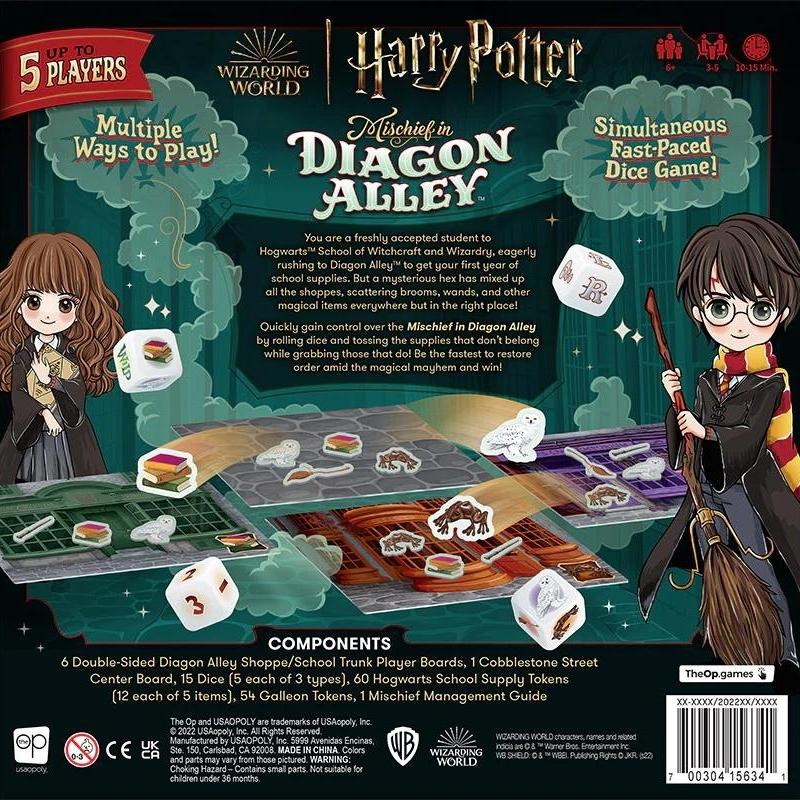 Harry Potter Mischief in Diagon Alley Dobbelspel