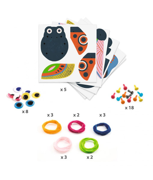 Rijgen. Beestjes en chenilledraad