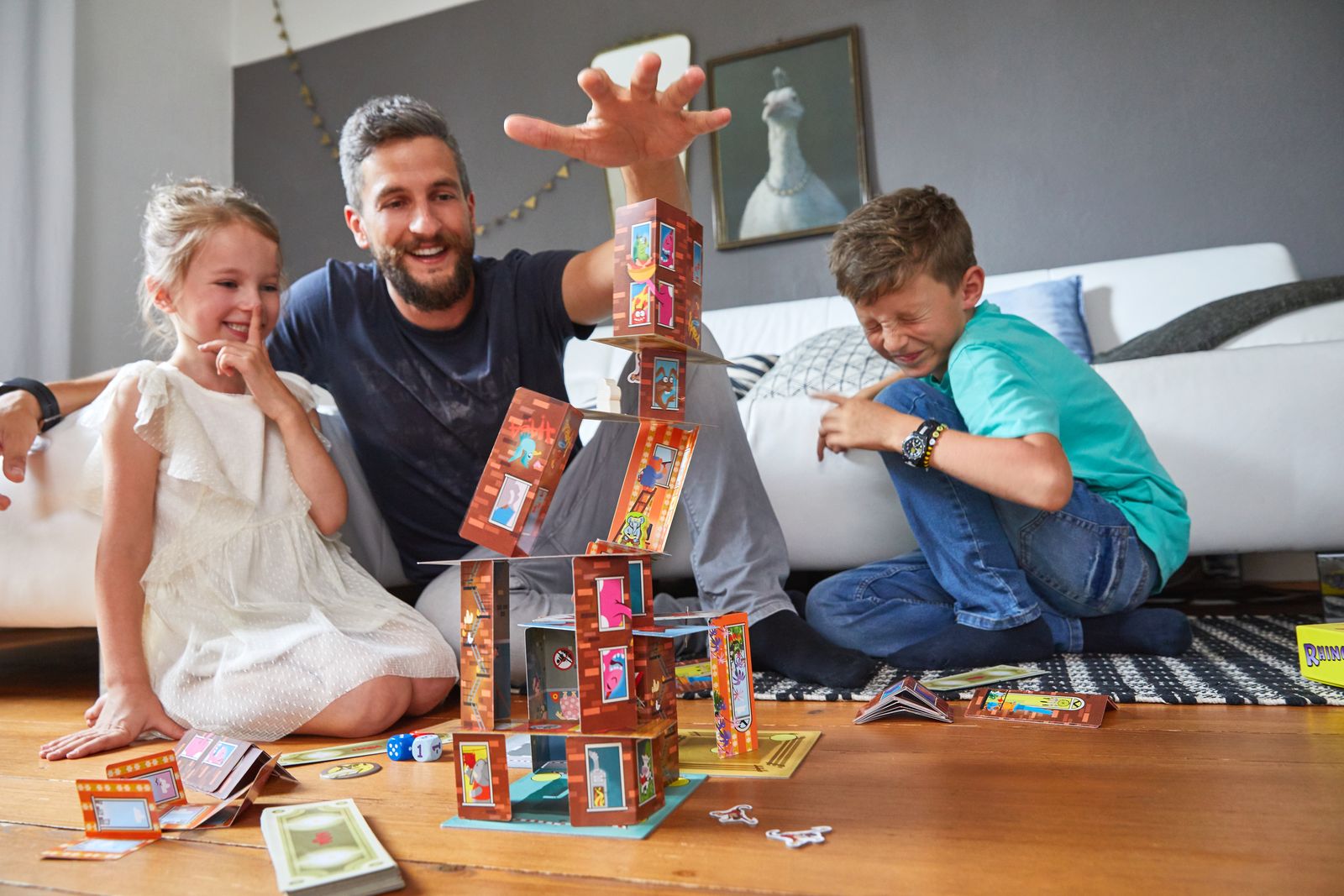 HABA Rhino Hero Super Battle – Behendigheidsspel Bordspel