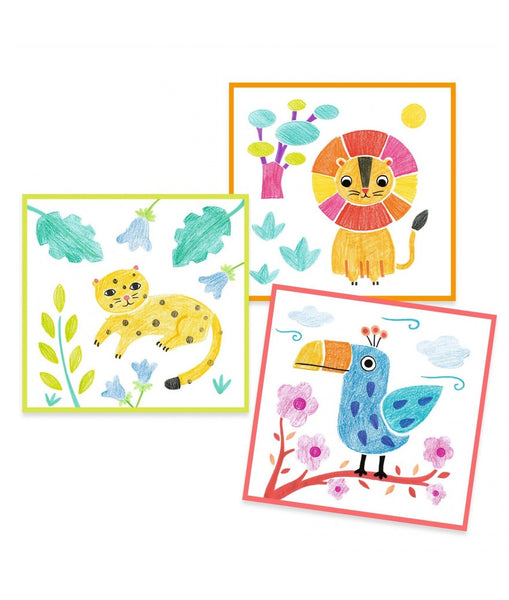 Kleuren - 3 sjablonen per afbeelding