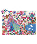 Djeco Silhouet Puzzel - De Prinses en haar Pauw