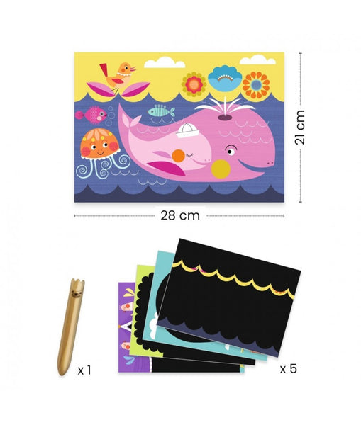 Kraskaarten voor de allerkleinsten. Leukom te ontdekken