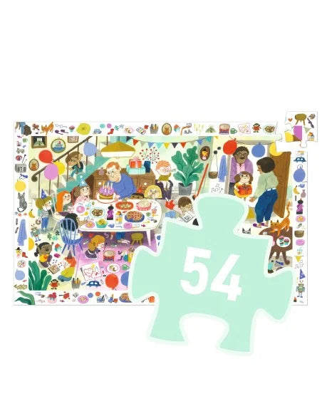 Observatie Puzzel -Het Verjaardagsfeest