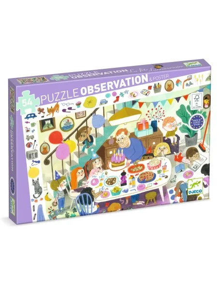 Observatie Puzzel -Het Verjaardagsfeest