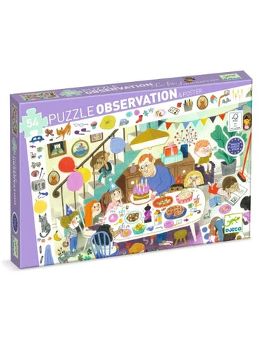Observatie Puzzel -Het Verjaardagsfeest