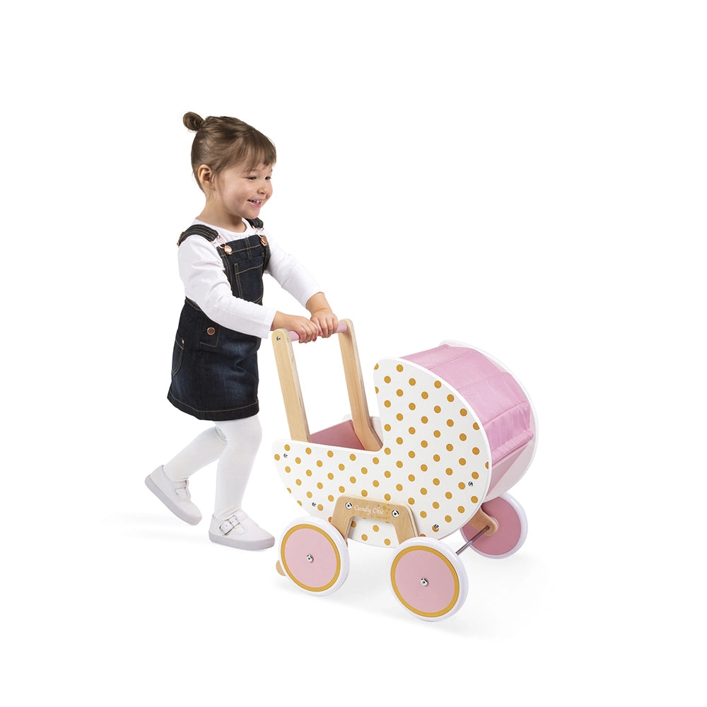 Janod Candy Chic - Poppenwagen