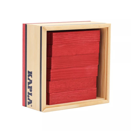 Kapla Kistje met 40 plankjes (rood)