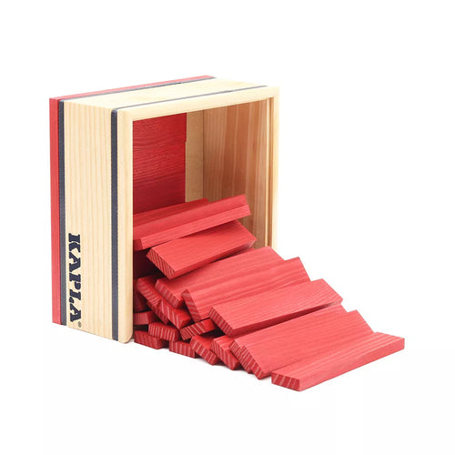 Kapla Kistje met 40 plankjes (rood)