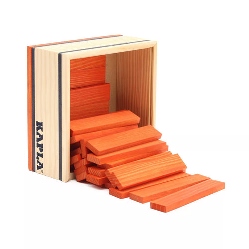 Kapla Kistje met 40 plankjes (oranje)