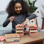 Kapla Kistje met 40 plankjes (roze)