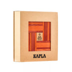 Kapla Doos met 40 plankjes (rood/oranje) + boek