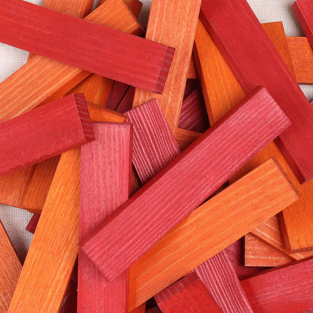 Kapla Doos met 40 plankjes (rood/oranje) + boek