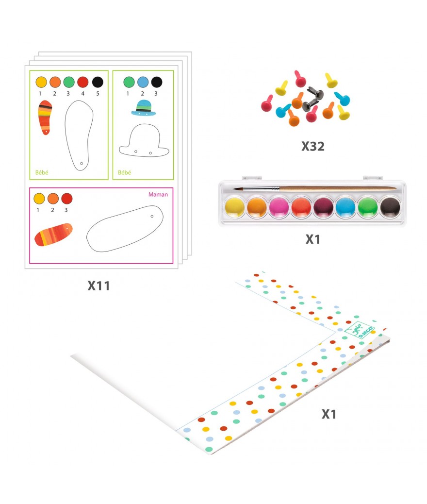 3 personages schilderen - De familie Vos