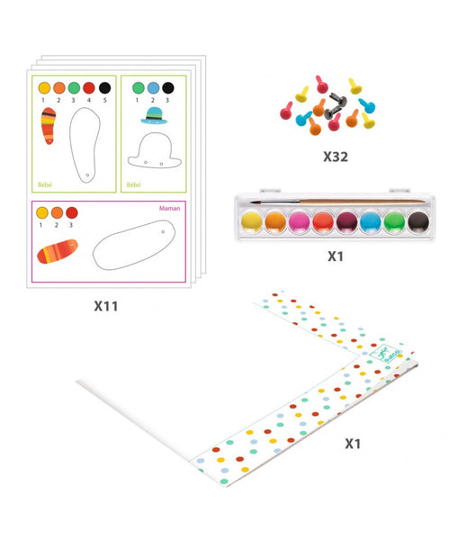 3 personages schilderen - De familie Vos