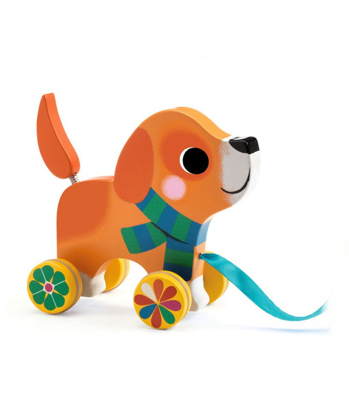 Djeco trekfiguur hondje Lou