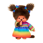 Meisje in regenboogjurk (20cm)