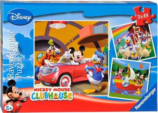 Mickey Mouse Clubhouse Puzzel (3 x 49 st)