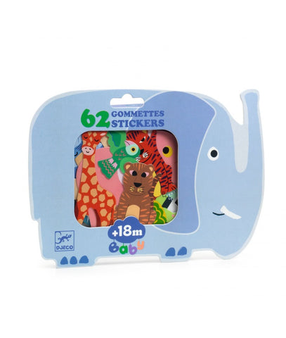 Safari animals. Stickertjes