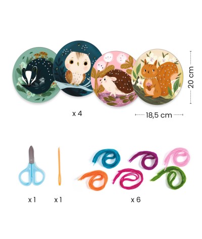 Stap voor stap rijgen met wol