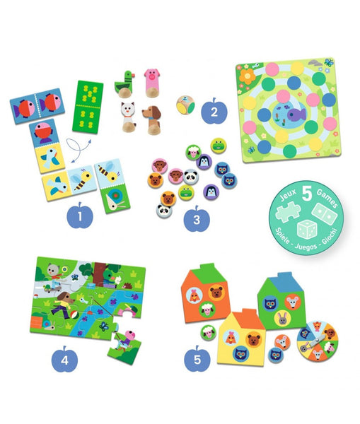 Op de boerderij  - Memo, Domino, Loto, Puzzle, Ludo