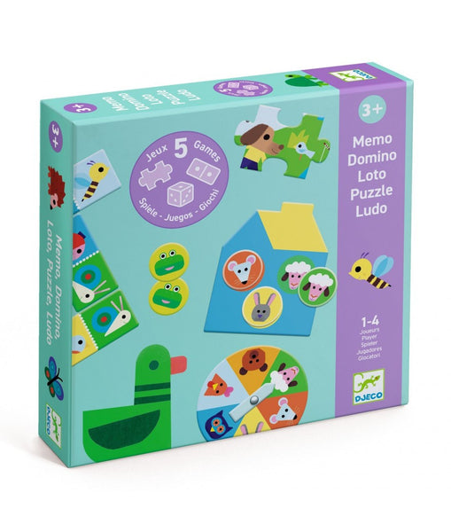 Op de boerderij  - Memo, Domino, Loto, Puzzle, Ludo