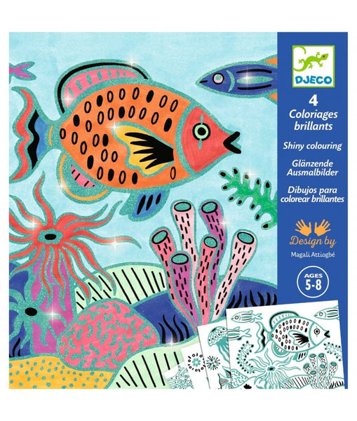 Glinsterende Kleurplaten - Onder zee
