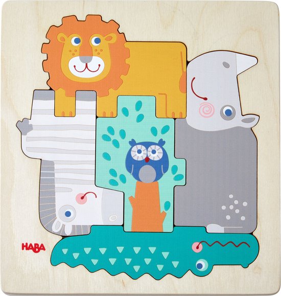 Houten Puzzel Beestachtig wild