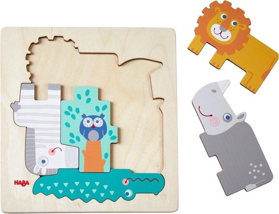 Houten Puzzel Beestachtig wild