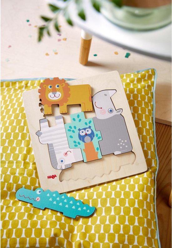 Houten Puzzel Beestachtig wild