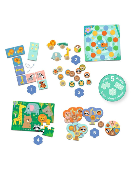 Wild animals - 5 games