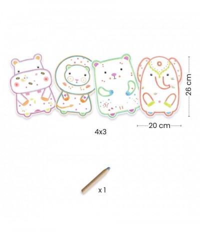 Verborgen kleurplaten - Wilde dieren