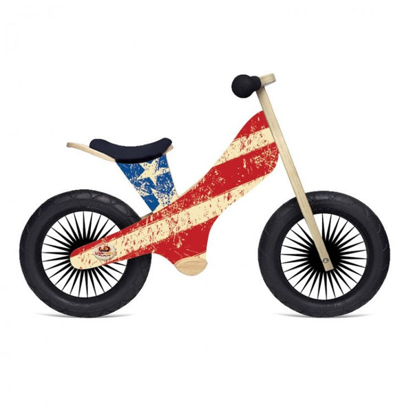 Loopfiets Kinderfeets Retro, Stars & Stripes