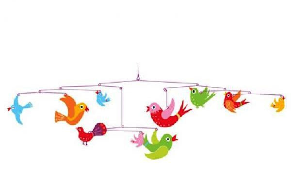 Djeco Mobiel Een kleurrijke opstijging