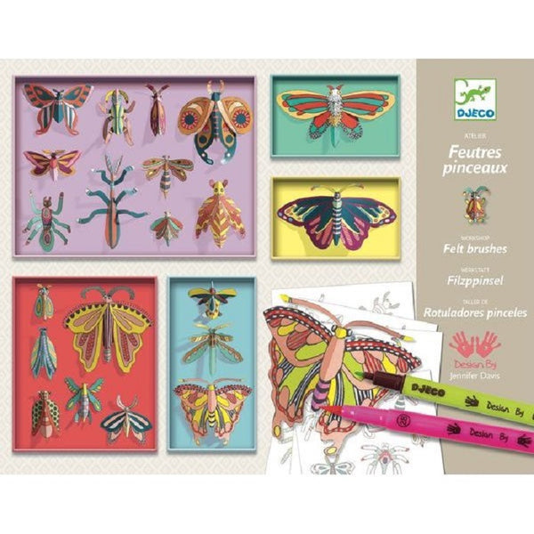 Djeco Verfstiften - Workshop Insektenkast met bezienswaardigheden