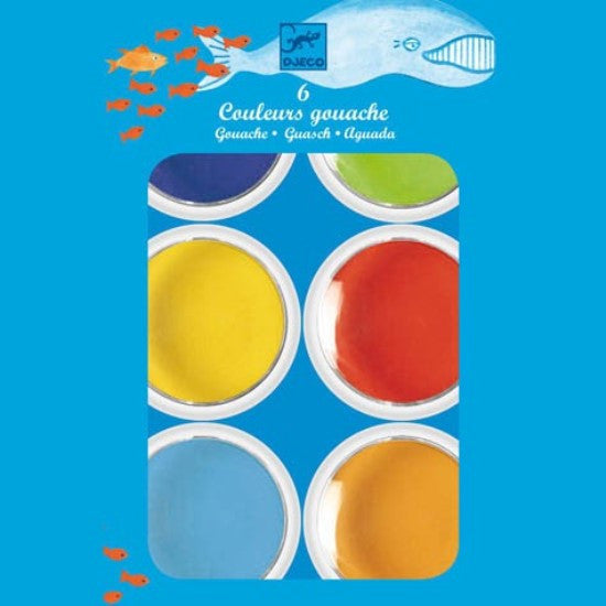 Waterverfset 6 kleuren