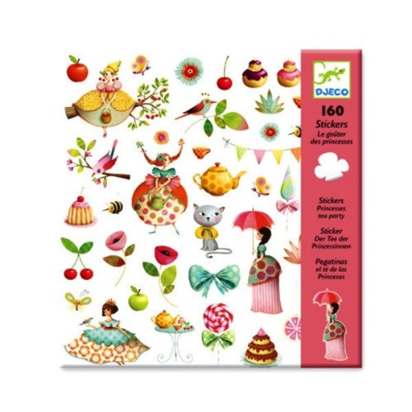 Stickers Thee drinken met prinsessen