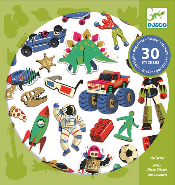 Djeco Stickers - Retro toys
