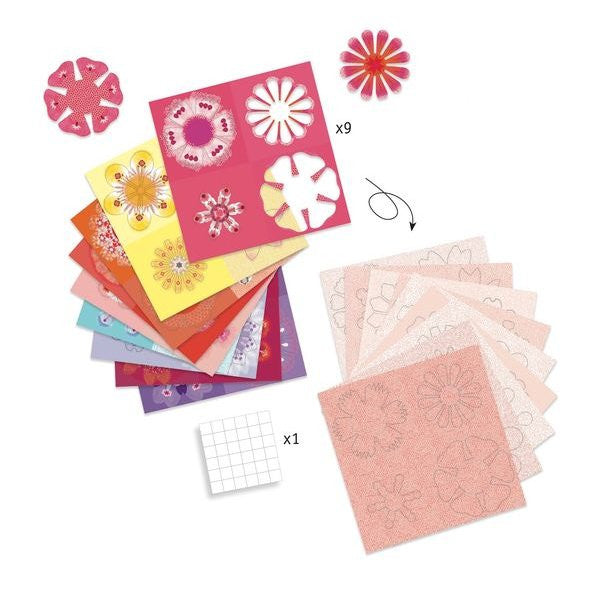 Vouwwerkje - Bloemen om zelf te maken