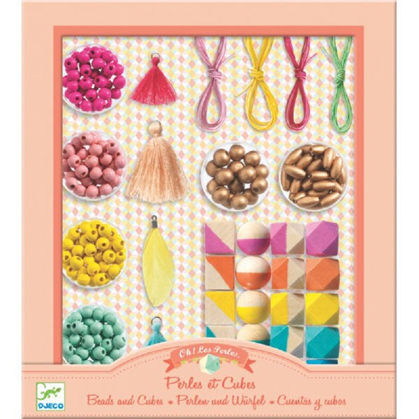 Djeco Oh! Les Perles - Beads and Cubes