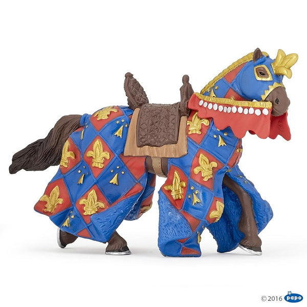 Blue Horse Fleur de Lys