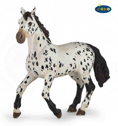 Papo wit met zwart Appaloosa Paard