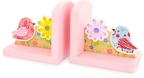 Boekensteunset Birds (roze)