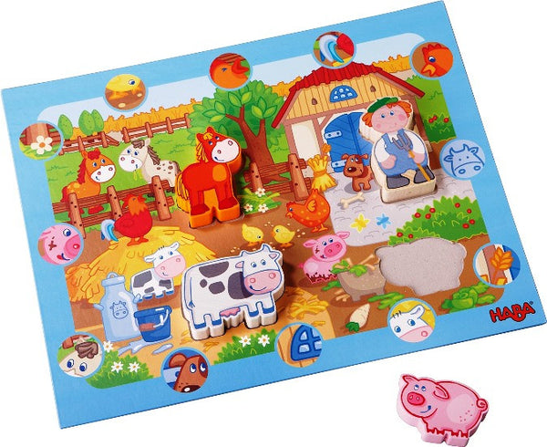 Haba Puzzel voor ontdekkers Op de Boerderij