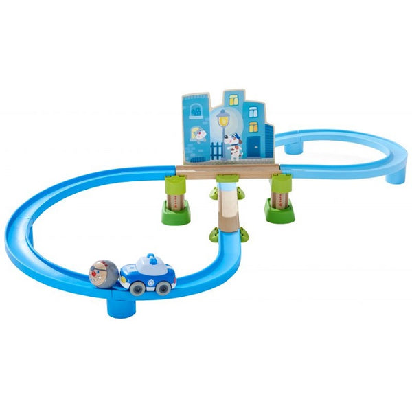 Kullerbü Knikkerbaan - Basisdoos -Speelbaan Politie-achtervolging